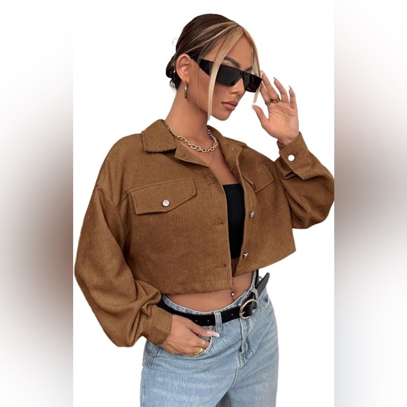 NWOT! Crop Corduroy Jacket - Picture 5 of 5